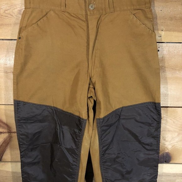 Vintage American Field Canvas Brush Field Hunting Pants Mens Size 40x30 Brown - Picture 3 of 10